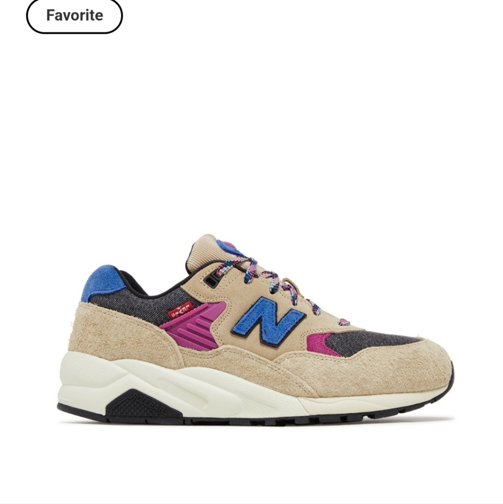 New Balance x Levi's 580 '150th Anniversary' Beige W7 M5.5 - Picture 7 of 9